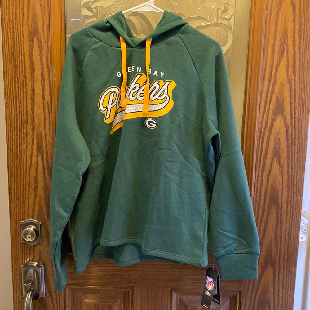 WOMENS NWT GREEN BAY PACKERS HOODIE BY FANATICS